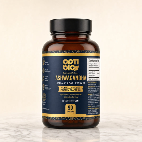 Optibio Supplements KSM-66® Ashwagandha Root Extract