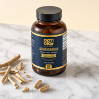 KSM-66® Ashwagandha 600mg, 90 Capsules, Optibio