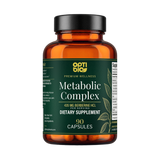Optibio Metabolic Complex bottle, 90 capsules, 435 mg berberine HCl per serving, front view