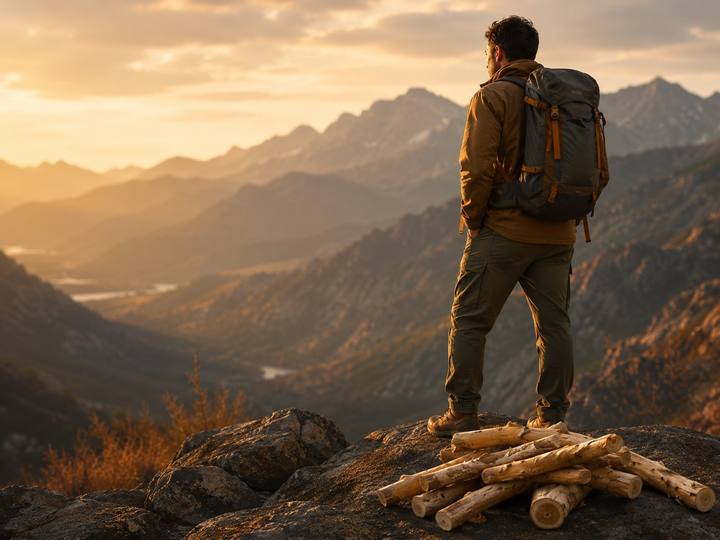 An active outdoor moment as part of a daily wellness routine